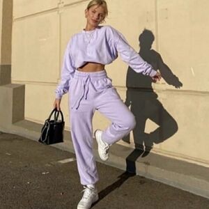 Frankie's Bikinis Lavender Track Pants